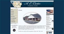 Desktop Screenshot of aecarterfuneralhome.com